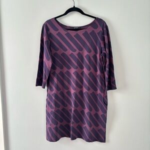 Marimekko Purple and Pink Mini Dress